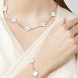CLOVER | 10 Motive Silver Necklace