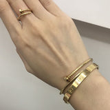 Nail | Gold Bracelet Thin
