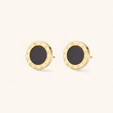 Azalea Black Stud Earrings