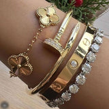 Clover Bracelet | Gold